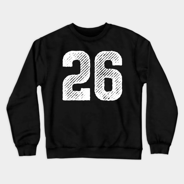 Rough Number 26 Crewneck Sweatshirt by colorsplash